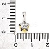 Brass Micro Pave Cubic Zirconia Charms KK-D356-05B-P-3