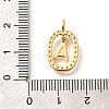 26Pcs Letter A~Z Brass Micro Pave Cubic Zirconia Pendants ZIRC-P123-01G-01-4