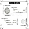 Stainless Steel Safety Pins JEWB-CJ00001-2
