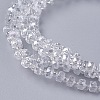 Electroplate Glass Beads Strands X-EGLA-J147-B-AB01-3