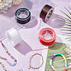 4 Rolls 4 Colors Flat Elastic Crystal String EW-WR0001-01-4
