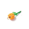 Grade A Round Glass Seed Beads Acrylic Flower Charms PALLOY-MZ00690-4