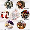 80Pcs 2 Styles Heart Printed Organza Bags OP-BBC0001-04C-5