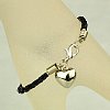 PU Leather Braided Charm Bracelets BJEW-JB00785-09-1