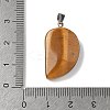 Natural Tiger Eye Carved Pendants G-P599-04P-12-3