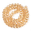 Electroplate Glass Beads Strands EGLA-A034-T8mm-A30-3
