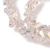 Electroplate Transparent Glass Beads Strands EGLA-P061-04C-AB02-2