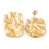 Ion Plating(IP) 304 Stainless Steel Stud Earrings for Women EJEW-L272-030G-03-2