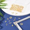 60Pcs 10 Styles 201 and 304 Stainless Steel Pendants STAS-FS0001-90-8