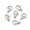 Non-Tarnish 316 Surgical Stainless Steel Lobster Claw Clasps X-STAS-316-FL10A-1