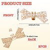 2Pcs Bowknot Alloy Rhinestone Shoe Decorations FIND-CP0002-26B-2