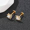 304 Stainless Steel Synthetic Opal Stud Earrings EJEW-B143-01G-07-2