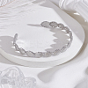 1Pc Stainless Steel Open Cuff Bangles for Women BJEW-LP0003-48A-3