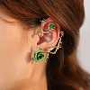 Alloy Rose Climber Wrap Around Stud Earrings for Women EJEW-A096-01D-1