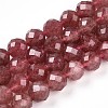 Natural Strawberry Quartz Beads Strands G-S345-10mm-21-1