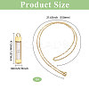1Pc Glass Hourglass Rectangle Pet Memorial Keepsake Urn Ashes Pendant Necklaces NJEW-CA0001-27G-2