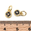 Brass Micro Pave Cubic Zirconia Pendants KK-Z147-01G-03-3