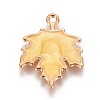 Autumn Theme Zinc Alloy Pendants X-ENAM-I023-06KCG-03-1