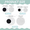 60 Pairs 3 Styles Felt Cabochons DIY-PH0033-22-2