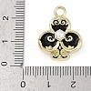 Rack Plating Alloy Enamel Pendants PALLOY-P309-05G-03-3