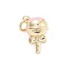 Rack Plating Brass Enamel Charms KK-G512-19A-G-1