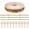 DIY 304 Stainless Steel Figaro Chain Necklaces Bracelet Making Kit DIY-TA0009-98-1