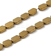 Electroplated Synthetic Non-Magnetic Hematite Beads Strands G-E610-A01-G-1