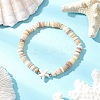 Natural Cultured Freshwater Pearl and Synthetic Turquoise Beads Stretch Bracelets BJEW-JB11875-02-1