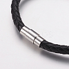 Cowhide Leather Cord Bracelets BJEW-G590-01B-A-3