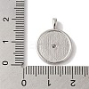 Rack Plating Brass & Cubic Zirconia Pendants KK-L216-060P-3