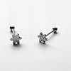 316L Surgical Stainless Steel Snowflake Straight Barbell 15 Gauge Piercing Tongue Rings for Women Men FS-WGAECD9-01-5