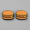 Hamburger Food Grade Eco-Friendly Silicone Focal Beads SIL-SZC0001-08-1