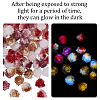200Pcs 4 Colors Flower Resin Cabochons MRMJ-CY0001-01-5