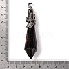 Natural Tiger Eye Pointed Big Pendants G-Q184-02L-AS-3