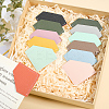12Pcs 12 Colors PU Leather Diamond Shape Bookmarks AJEW-CL0001-22-4