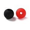 Rubberized Style Imitated Silicone Acrylic Beads MACR-D029-01H-2