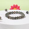 100Pcs 8mm Grade AA Natural  Labradorite Round Beads DIY-LS0002-58-6