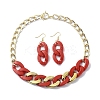 Acrylic Chains Jewelry Set SJEW-JS01288-01-1