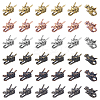 36Pcs 6 Colors Tibetan Style Alloy European Beads PALLOY-FH0008-74-1