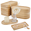 24Pcs 2 Styles Bamboo Cup Mats AJEW-WA0004-49-1