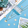 40Pcs 5 Style Brass Pendants KK-BC0002-10G-6