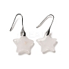 Natural Quartz Crystal Star Dangle Earrings EJEW-I315-03P-09-1