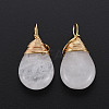 Natural Quartz Crystal Pendants G-S359-294H-2