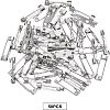 Unicraftale 304 Stainless Steel Pin Brooch Back Bar Findings STAS-UN0009-18P-2