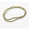 Round Non-magnetic Synthetic Hematite Beads Strands X-G-D617-6mm-27-3