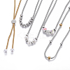 304 Stainless Steel Necklaces NJEW-O114-01-1