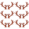 36Pcs 2 Styles Velvet and Plastic Antler Snowman Hand Branch FIND-GF0007-09B-1