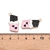 Valentine's Day Theme Alloy Enamel Pendants ENAM-T020-50B-02-3