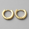 Brass Micro Pave Cubic Zirconia Hoop Earrings EJEW-WH0010-13A-G-1