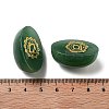 Natural Green Aventurine Oval Display Decorations G-F774-01A-3